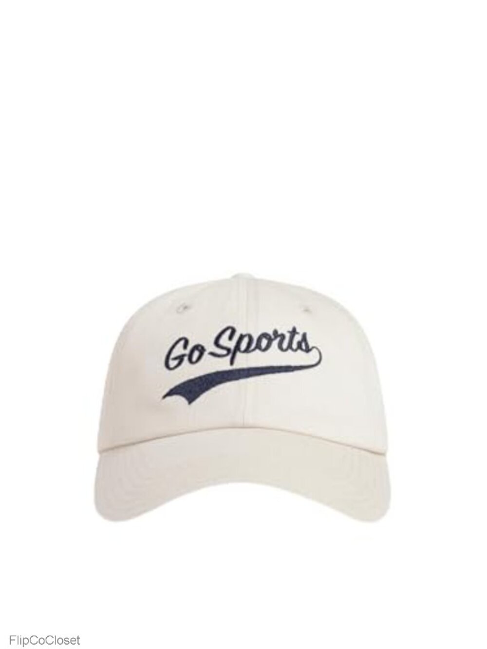 Cotton Unstructured Baseball Cap with Embroidered Logo and Adjustable Buckle